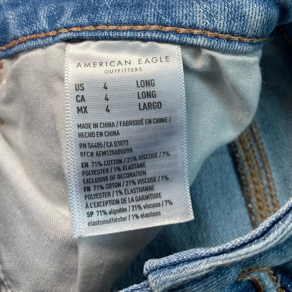 American Eagle Hi-Rise Legging Next Level Stretch Skinny Jeans - Picture 3 of 4